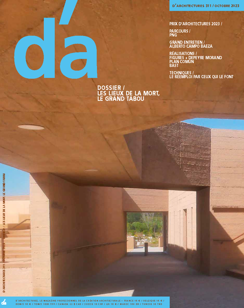 Couverture de D'architectures #311 : Dossier : les lieux de la mort, le grand tabou